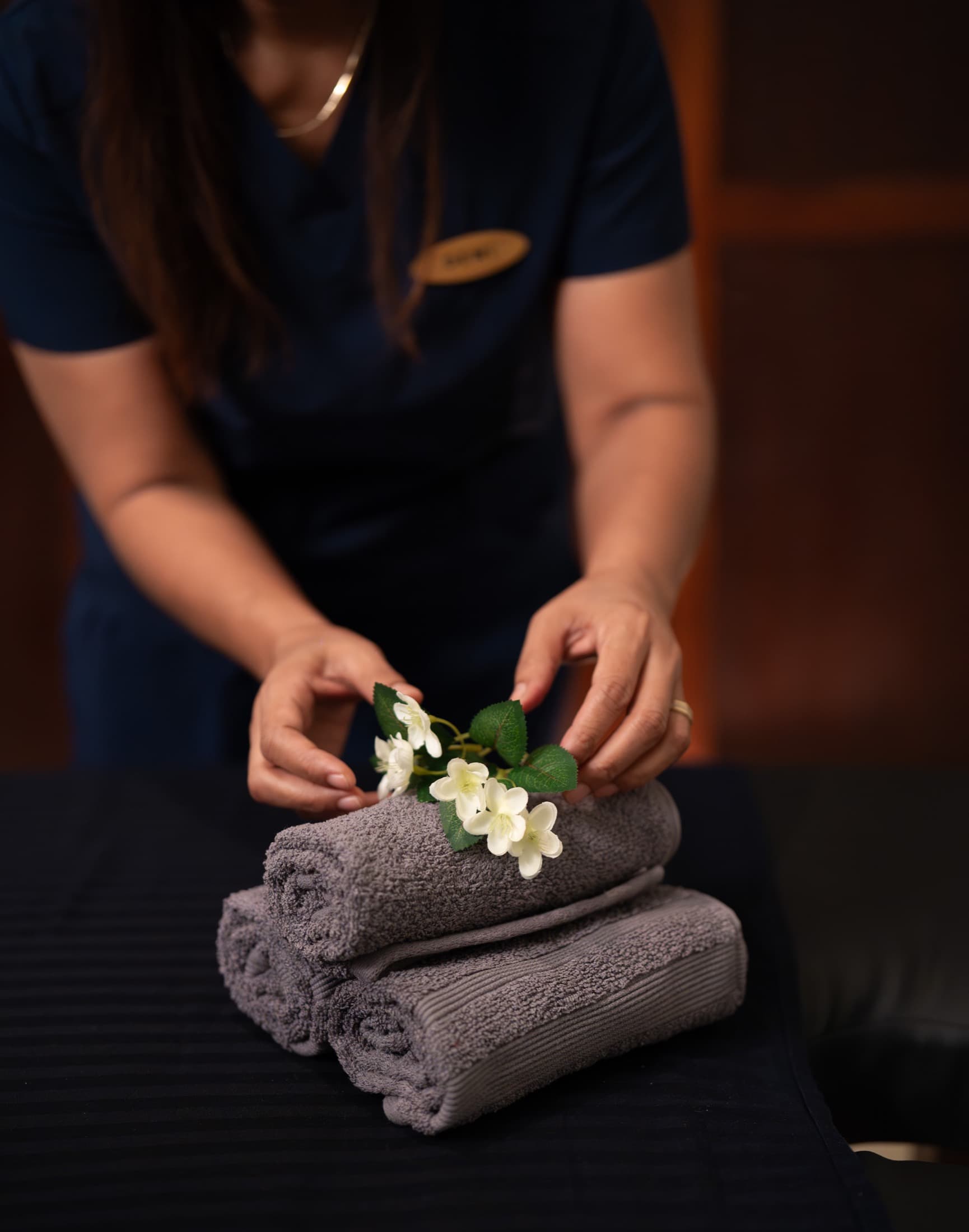 Calm treatment atmosphere for stress release